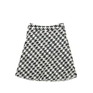 Banana Republic Multicolor A-Line Skirt Size 4 Preowned Houndstooth Mid Length